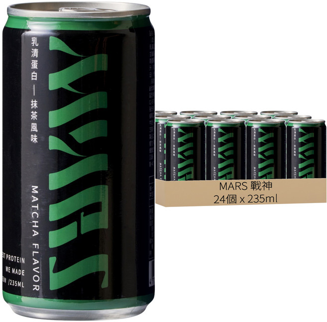 MARS 戰神 蛋白保久乳 Lite 抹茶風味, 24個, 235ml