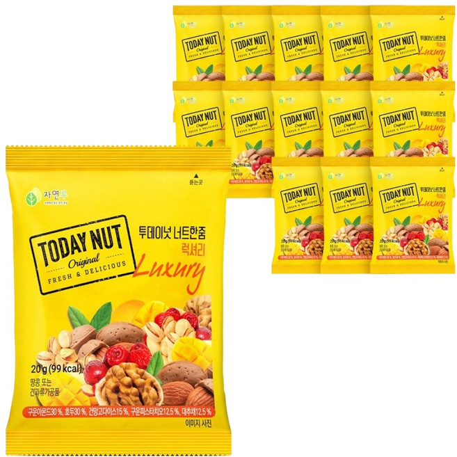 TODAY NUT 奢華堅果一把, 20g, 14個