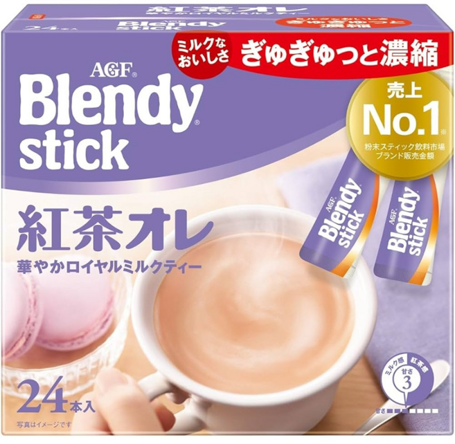 AGF Blendy 紅茶歐蕾風味即溶飲品, 9g, 24條, 1盒