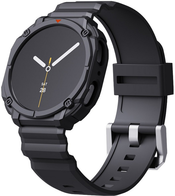 칸탐 갤럭시워치 10 러기드 스트랩 일체형, 블랙, 1개