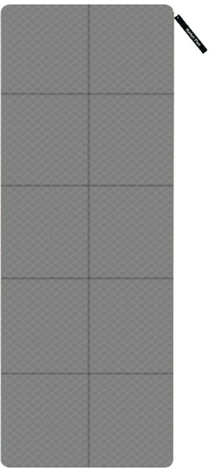 Market Plan 健身折疊輕量便攜瑜珈墊, 灰色, 1個