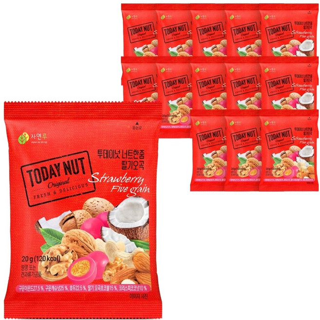 TODAY NUT 草莓五穀堅果, 20g, 14個