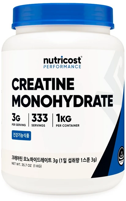 뉴트리코스트 크레아틴 분말, 1kg, 1개 - 쿠팡