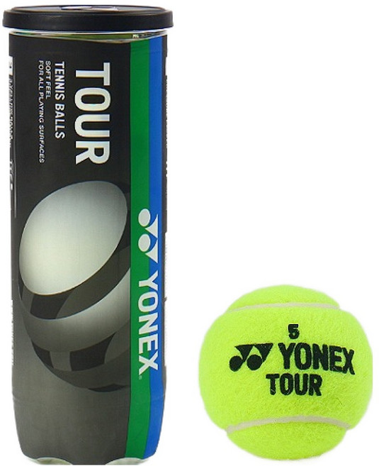 요넥스 투어 테니스 시합구 TB-TR3NEX 3p, 옐로우, 1개
