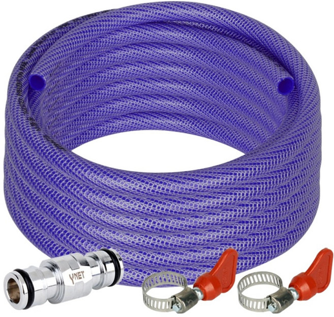 와이넷 연장용 꼬이지 않는 물호스 3종 세트 10m, 혼합색상, 1세트