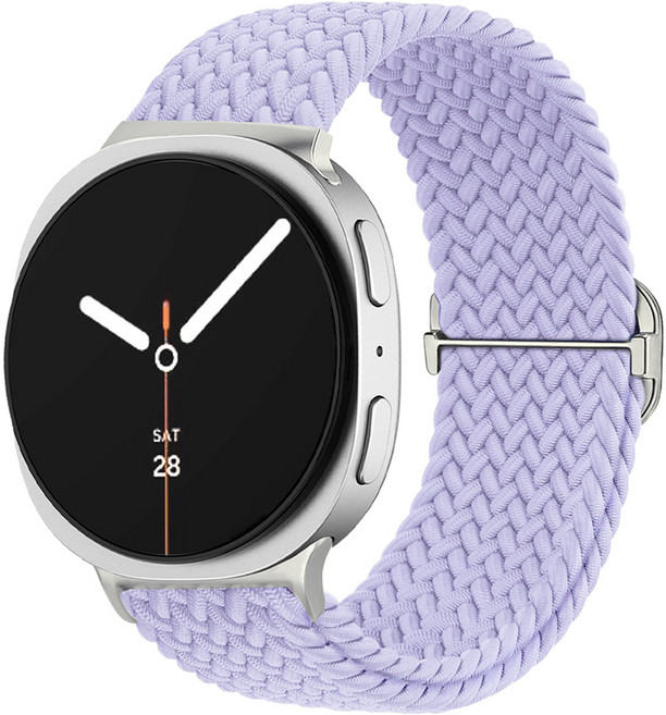 SPACE SHIELD 扣環編織錶帶, 薰衣草紫, 1個
