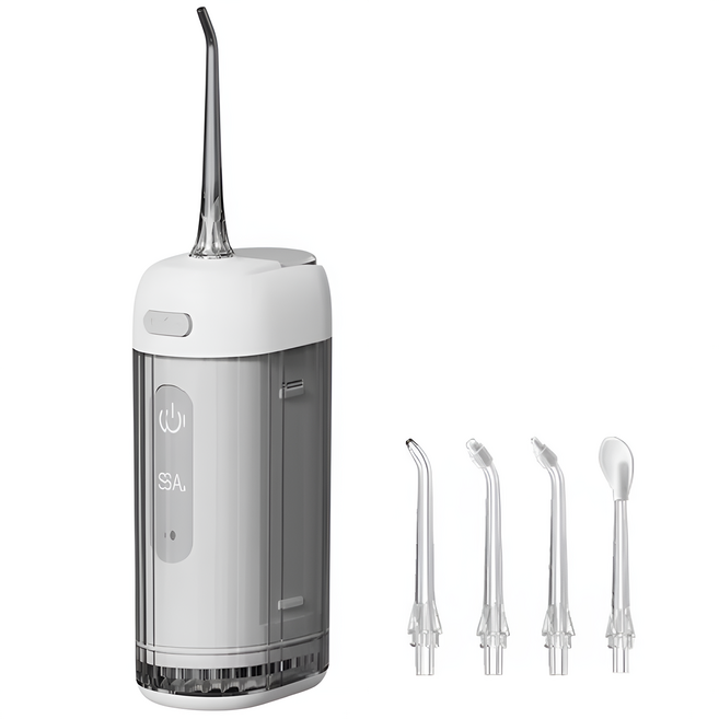 라이브오랄스 C타입 충전 무선 물치실 휴대용 구강세정기, 화이트