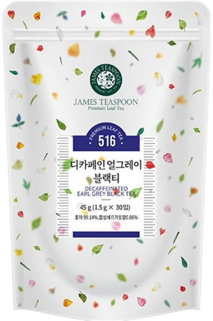 JAMES TEASPOON 無咖啡因伯爵紅茶, 1個, 30入, 1.5g