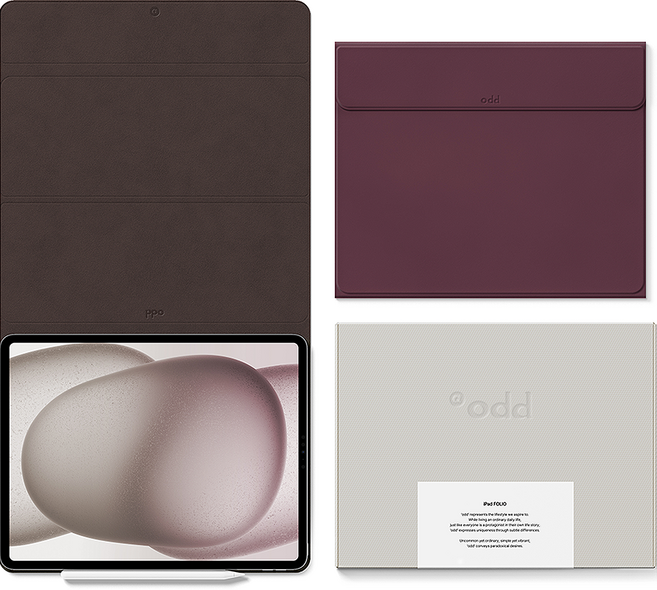 에이오드 어썸디자인 오드 폴리오 케이스, 시더 버건디, 1개