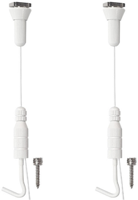 고하중 레일용 천장 원터치 걸이, 화이트, 2개