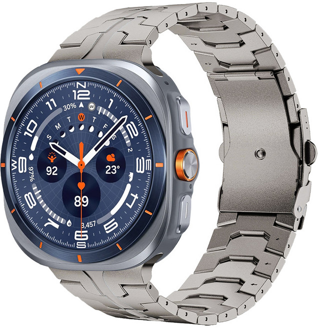스페이스쉴드 갤럭시 워치 울트라 호환 리갈 스틸 스트랩, 티타늄, 1개