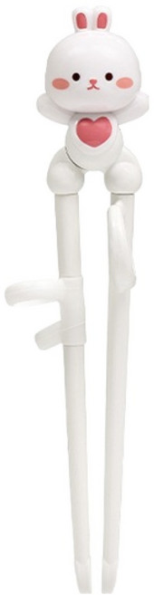 에디슨 프렌즈 1단계 흰토끼 젓가락, 1개, 화이트