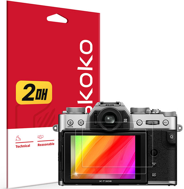 Skoko 富士 X T30 III 超高畫質真實色彩AR液晶螢幕保護貼 2片組, 1套, FJC00140001