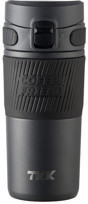 TKK 布魯斯保溫咖啡杯 316不鏽鋼, 槍灰色, 1個, 450ml