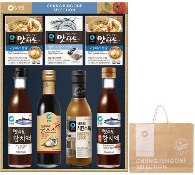 清淨園 調味複合1號禮盒 + 提袋, 560g, 1套