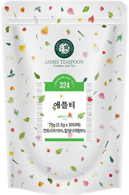 제임스티스푼 애플티, 1개, 30개입, 2.5g