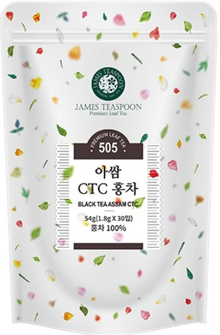 제임스티스푼 아쌈 CTC 홍차, 1개, 30개입, 1.8g