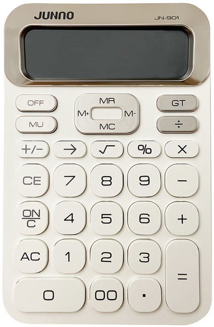 JUNNO 尊能 電子計算機 JN-901, 騎士白, 1個