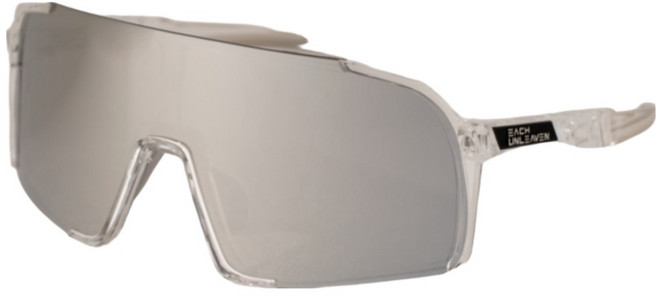 이치언리븐 스포츠 고글 선글라스, 화이트 프레임 + 크롬 실버, 1개