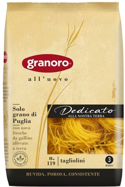 그라노로 데디카토 탈리올리니 계란 파스타, 500g, 1개