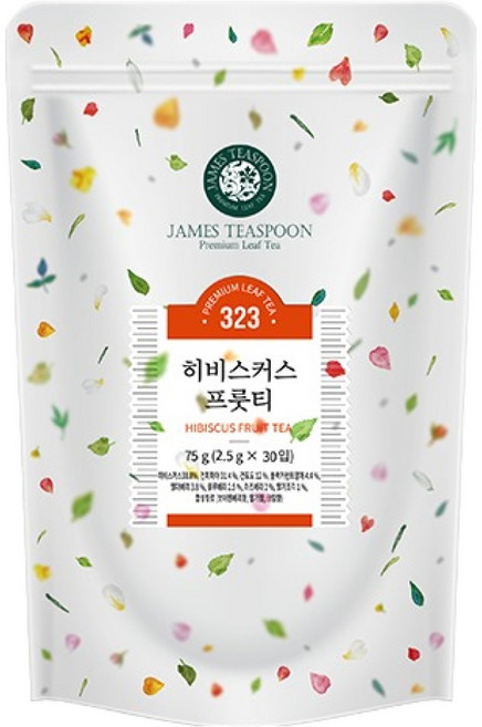 JAMES TEASPOON 洛神果茶, 1個, 30入, 2.5g