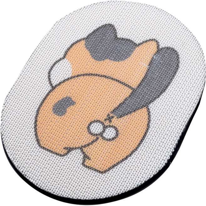 paipet 貼牆貓抓板, 蛋蛋貓 灰黃, 1個