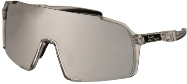 이치언리븐 스포츠 고글 선글라스, 블랙 프레임 + 크롬 실버, 1개