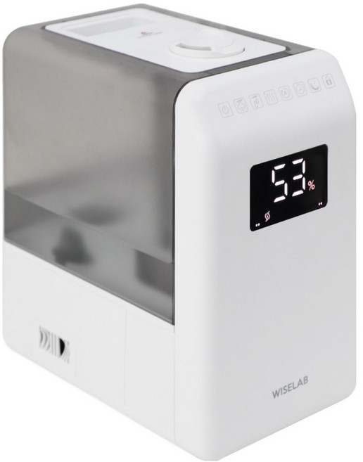 와이즈랩 대용량 통세척 저소음 초음파 가열식 복합식 가습기, 와이즈랩 하이브리드 복합식 가습기 WIL-HUM01-W, 화이트, WIL-HUM01-WT