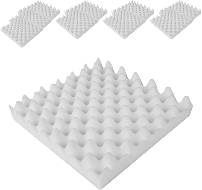 아느로 계란판 방음 흡음재 30 x 30 x 5 cm, 화이트, 10개