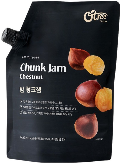 오트리 밤 청크잼, 1kg, 1개