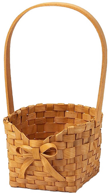 맙소샵 수제 감성 손잡이 리본 꽃바구니 BRP2848, 타입2