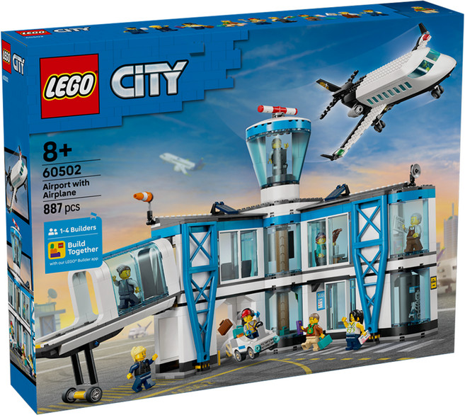 LEGO 城市系列 機場與飛機 Airport with Airplane 60502, 混和顏色, 1個