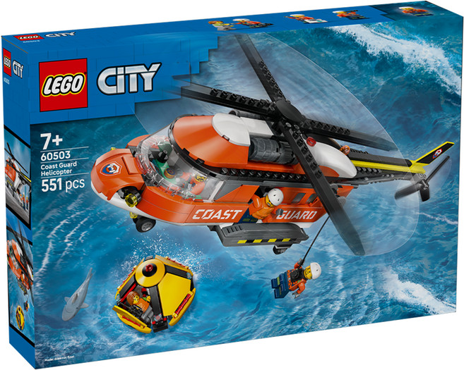 LEGO 城市系列 海岸巡防隊直升機 Coast Guard Helicopter 60503, 混和顏色, 1個