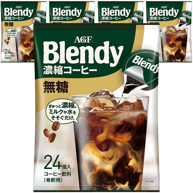 블렌디 포션 커피 블랙, 18g, 24개입, 5개