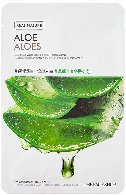 더페이스샵 갈아만든 알로에 마스크시트, 1개입, 1개