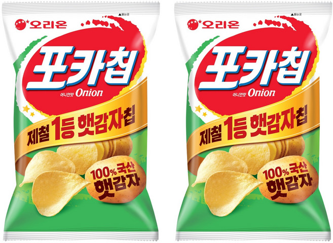 오리온 포카칩 어니언맛, 137g, 2개