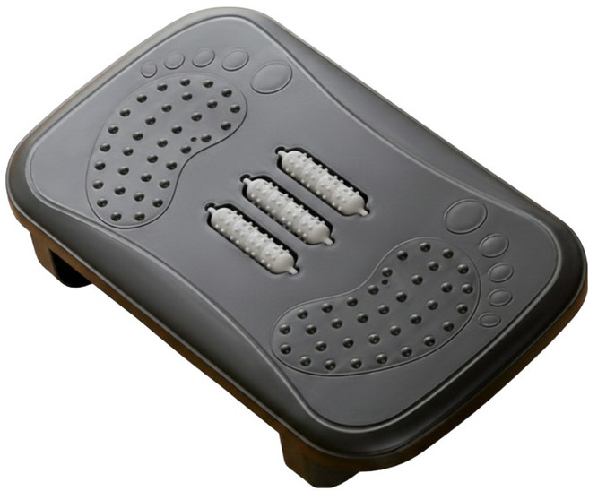 Y&T 正確姿勢腳踏板 + 指壓滾輪組, 黑色