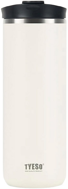 TYESO 泰碩 304不鏽鋼法壓保溫杯, 雪峰白, 1個, 750ml