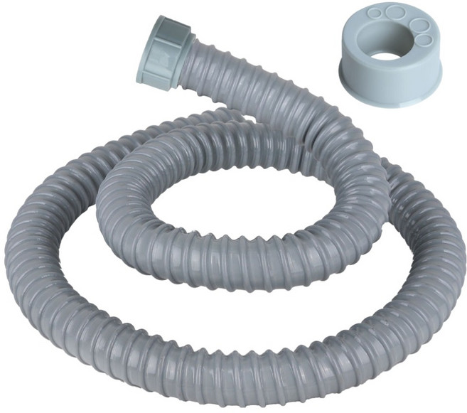 와이넷 싱크대호스120cm + 악취방지캡 세트, 그레이, 1세트