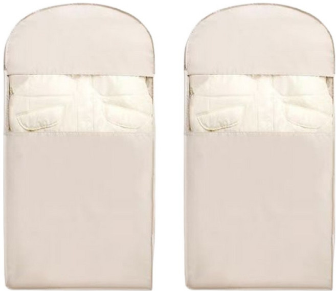 하비비 공간절약형 압축 행거 의류 커버 미디엄타입 오트밀, 1개, 1개입