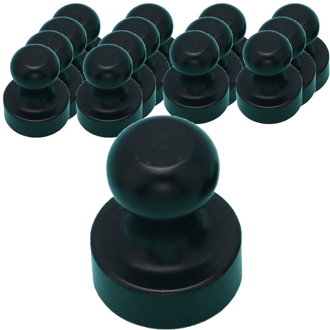 공감 story 자석후크 12mm, 무광 블랙, 15개