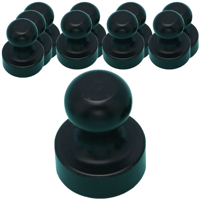 공감 story 자석후크 12mm, 무광 블랙, 10개