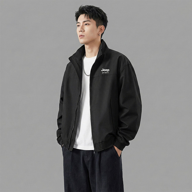 지프스피릿 남녀공용 스탠드카라 블루종 아우터