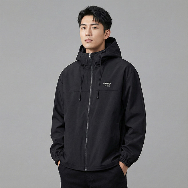 Jeep 男女通用多功能風格寬鬆連帽外套