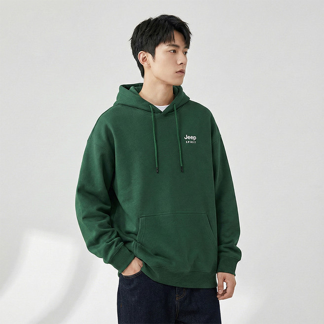 지프스피릿 남녀공용 패셔너블 빅포켓 후드티