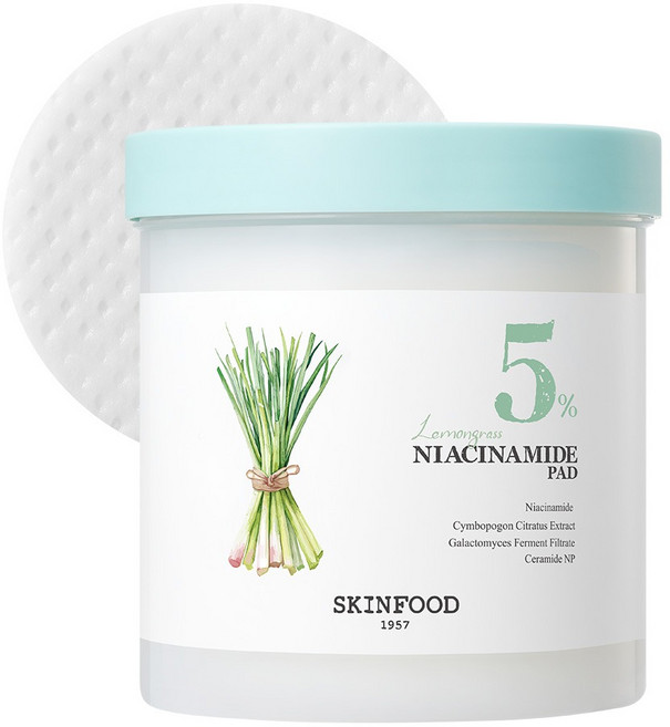 스킨푸드 레몬그라스 나이아신아마이드 5% 패드 250g, 60매입, 1개