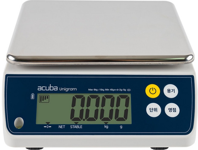 acuba 電子秤, Unigram 15K, 冷灰色 + 深海軍藍, 15kg