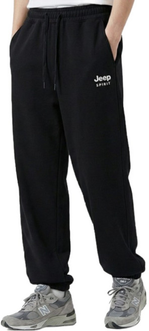 지프스피릿 남녀공용 코튼하이웨스트조거팬츠