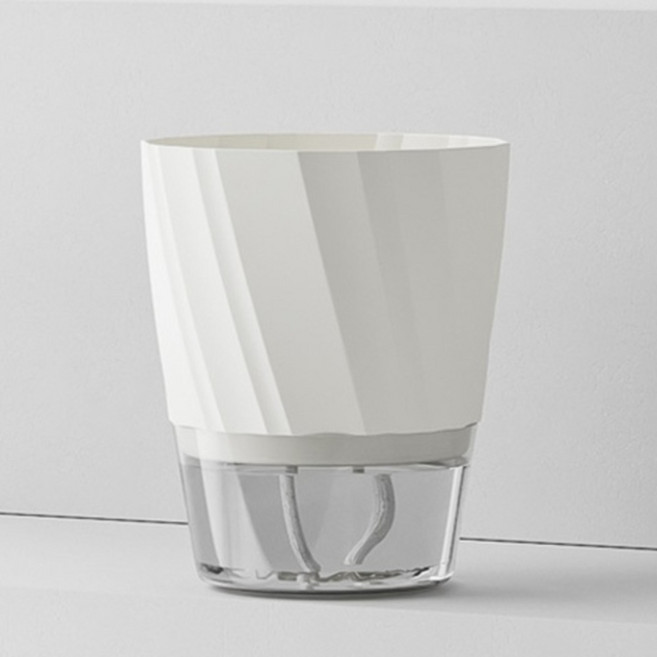 미소로운 자동급수 화분, 1개, 화이트