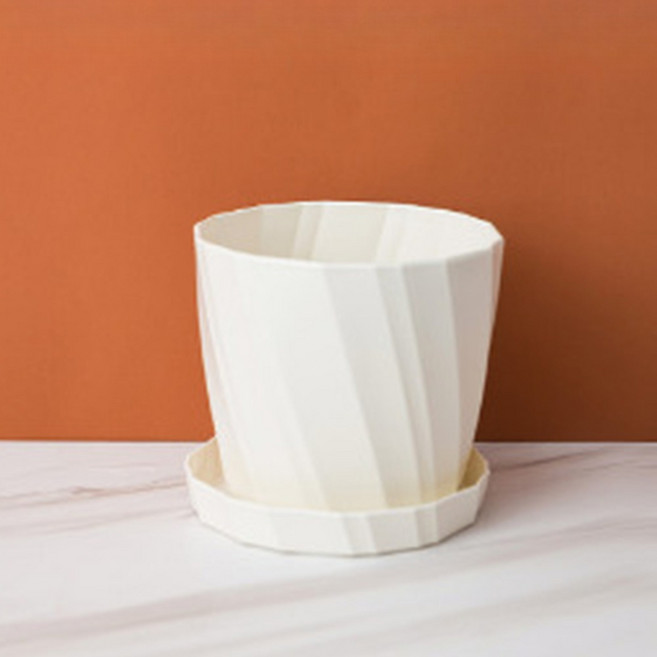 미소로운 화분, 화이트, 1개